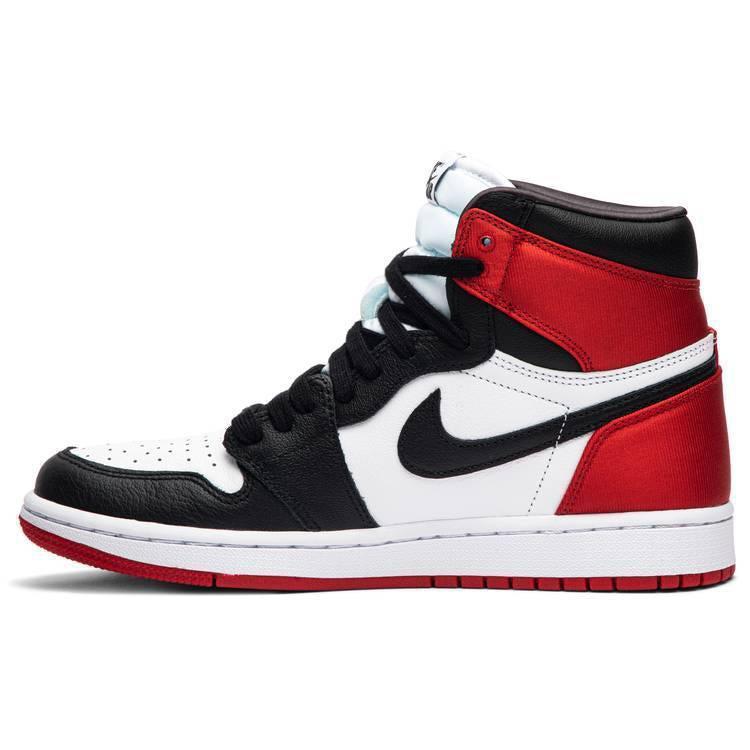 Nike Wmns Air Jordan 1 Retro High 'Satin Black Toe'. - Image 2