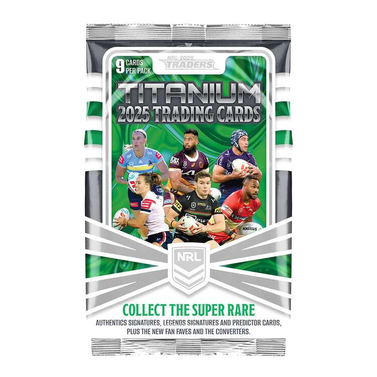 NRL Traders Titanium Cards 2025 Booster Pack
