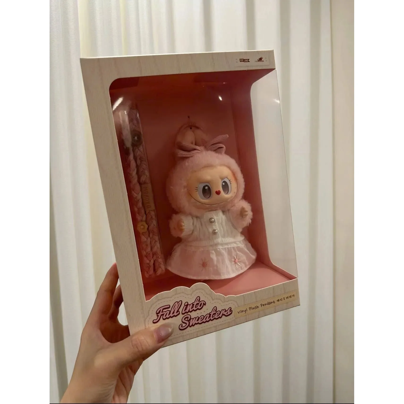 POP LAND The Monsters LABUBU Mokoko Fall Into Sweaters Vinyl Plush Pendant Co - Image 2