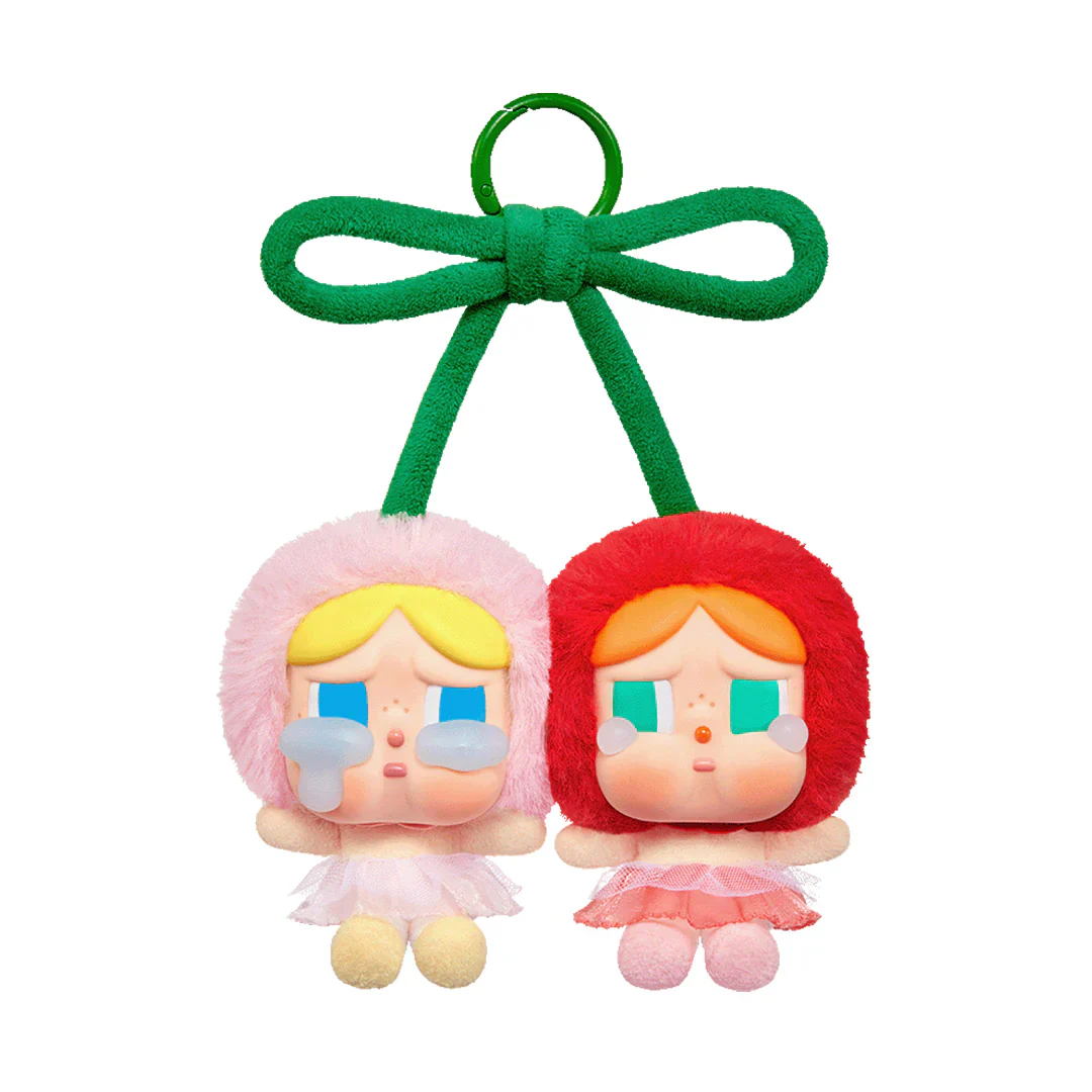 POP MART CRYBABY Crying For Love Series Plush Pendant 'Love You Cherry Much' - Image 2