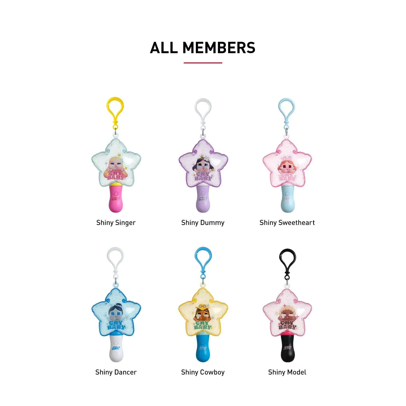 Pop Mart Crybaby Shiny Shiny Series Luminous Pendant Blind Box - Image 2