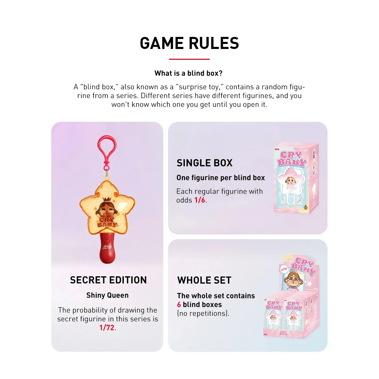 Pop Mart Crybaby Shiny Shiny Series Luminous Pendant Blind Box - Image 3