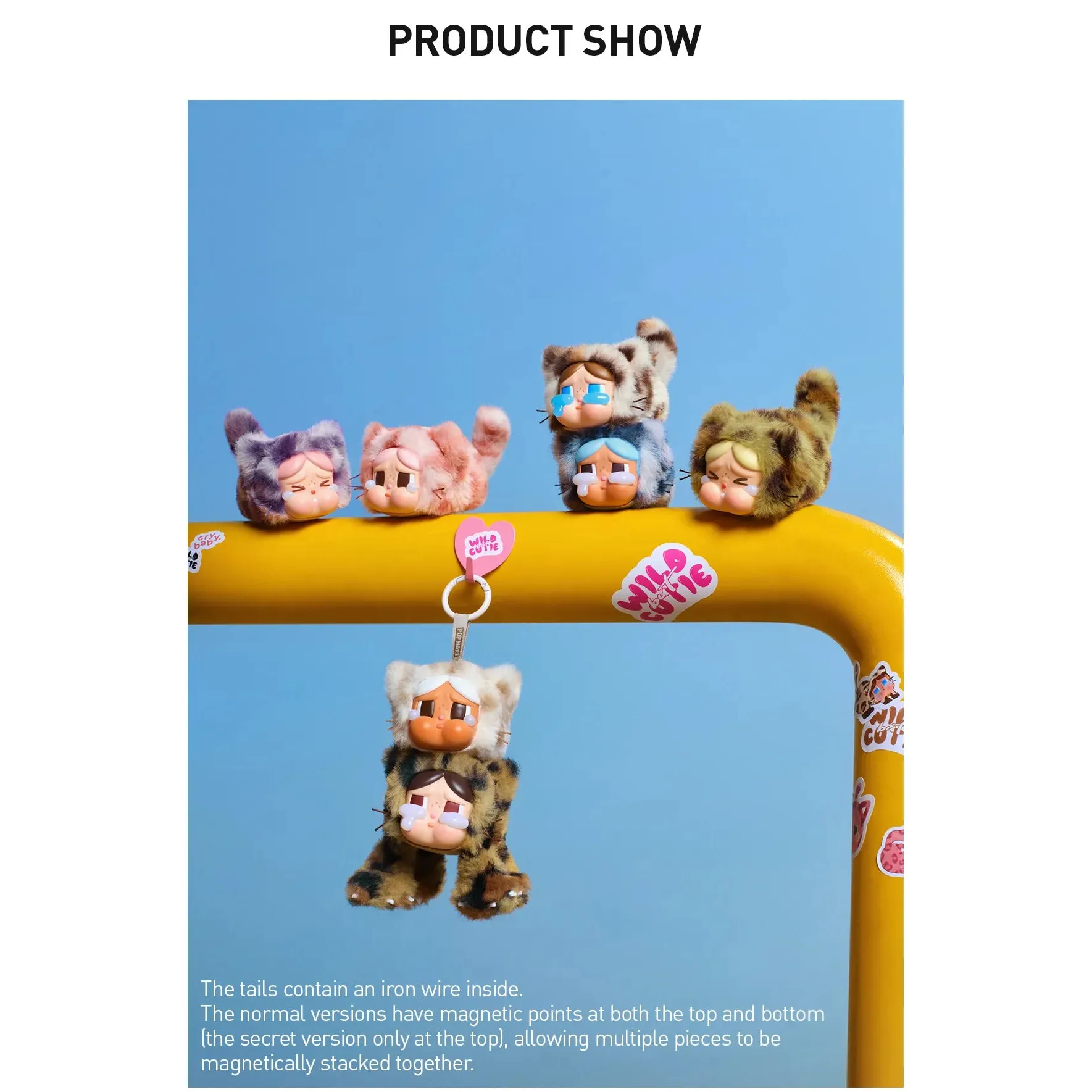 POP MART CRYBABY Wild But Cutie Series - Vinyl Plush Pendant Blind Box - Image 4