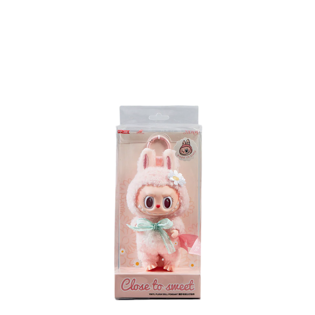 Pop Mart Labubu Mokoko Close to Sweet Vinyl Plush Doll Pendant Keychain