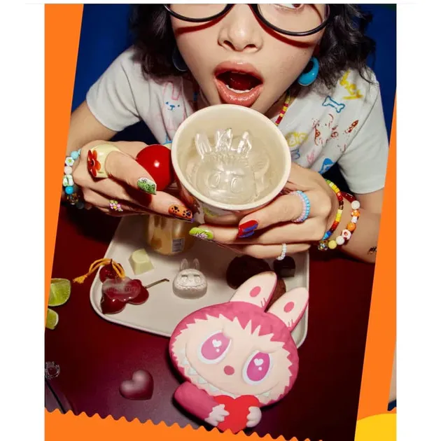 Pop Mart Labubu The Monsters Wacky Mart Serie Silicone Ice Cube Tray (Brown) - Image 3