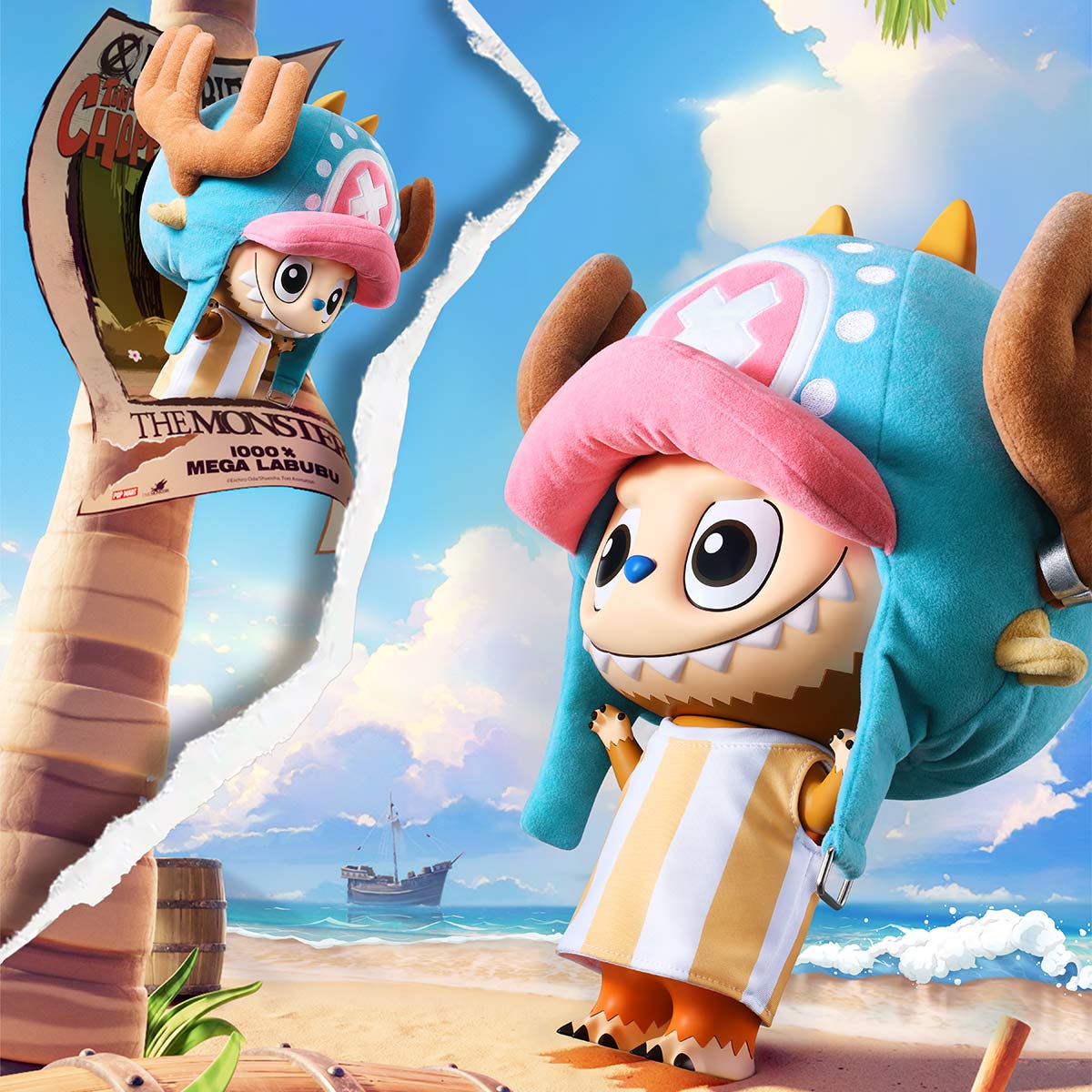 POP MART Mega 400% Labubu Tony Tony Chopper - Image 2