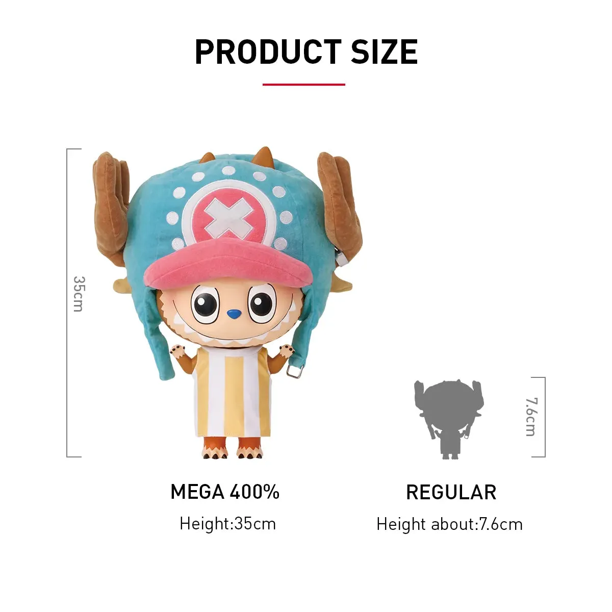 POP MART Mega 400% Labubu Tony Tony Chopper - Image 5