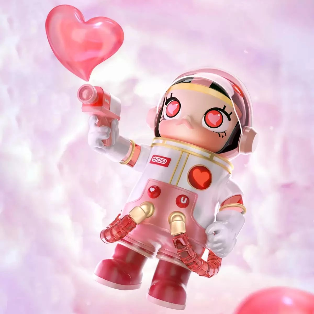 Pop Mart Mega Sapce Molly Mega Collection 400% 'Heartbeat' Figure - Image 3