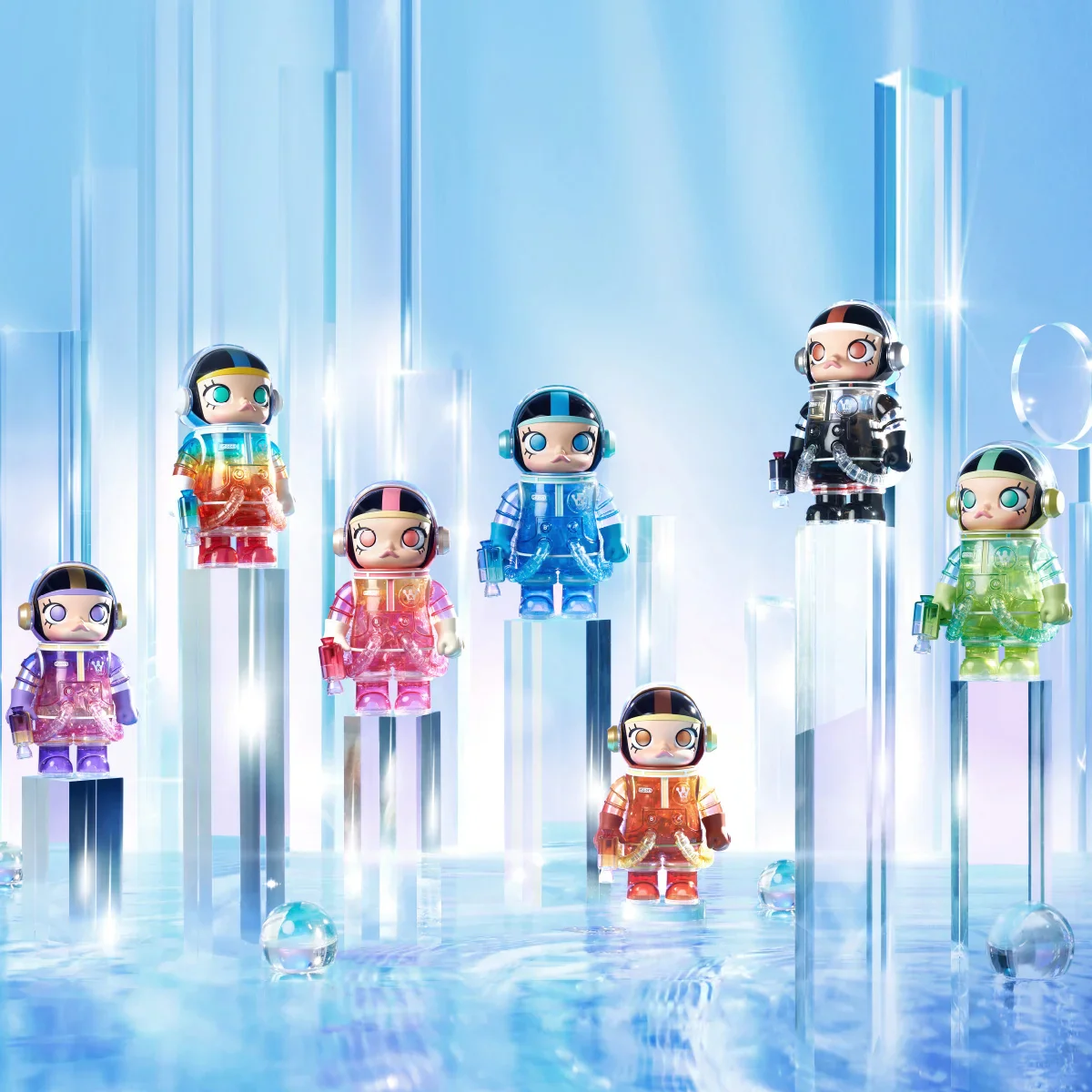 Pop Mart Mega Space Molly Mega Soft Drinks Series 400% 'Angel's Kiss' - Image 2