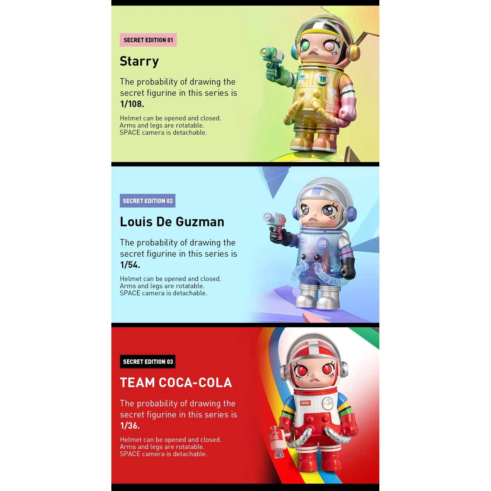 Pop Mart Mega Space Molly 100% Series 3 Sealed Blind Box - Image 3