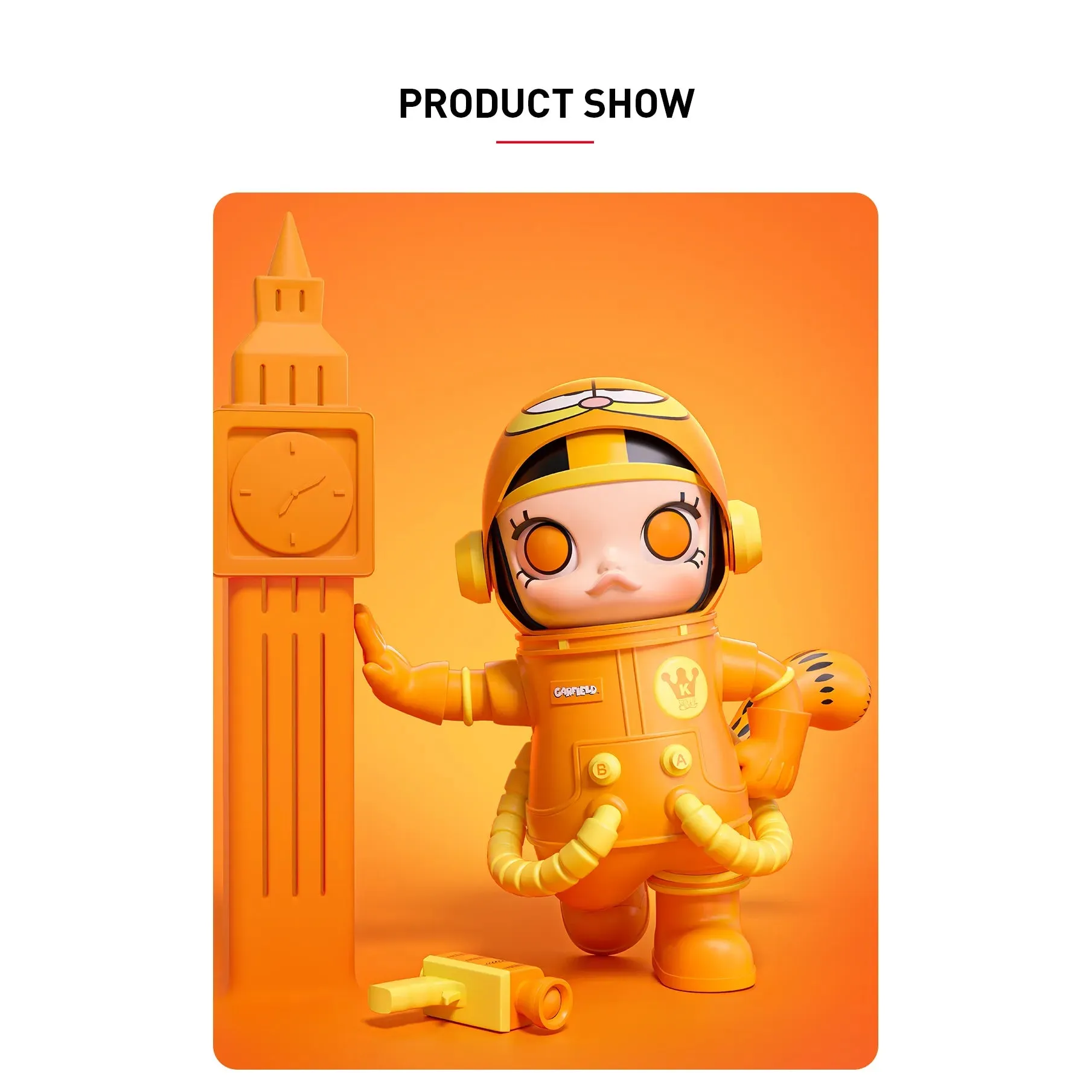 Pop Mart Mega Space Molly "Garfield" 400% - Image 2