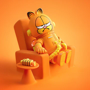 Pop Mart Mega Space Molly "Garfield" 400% - Image 4