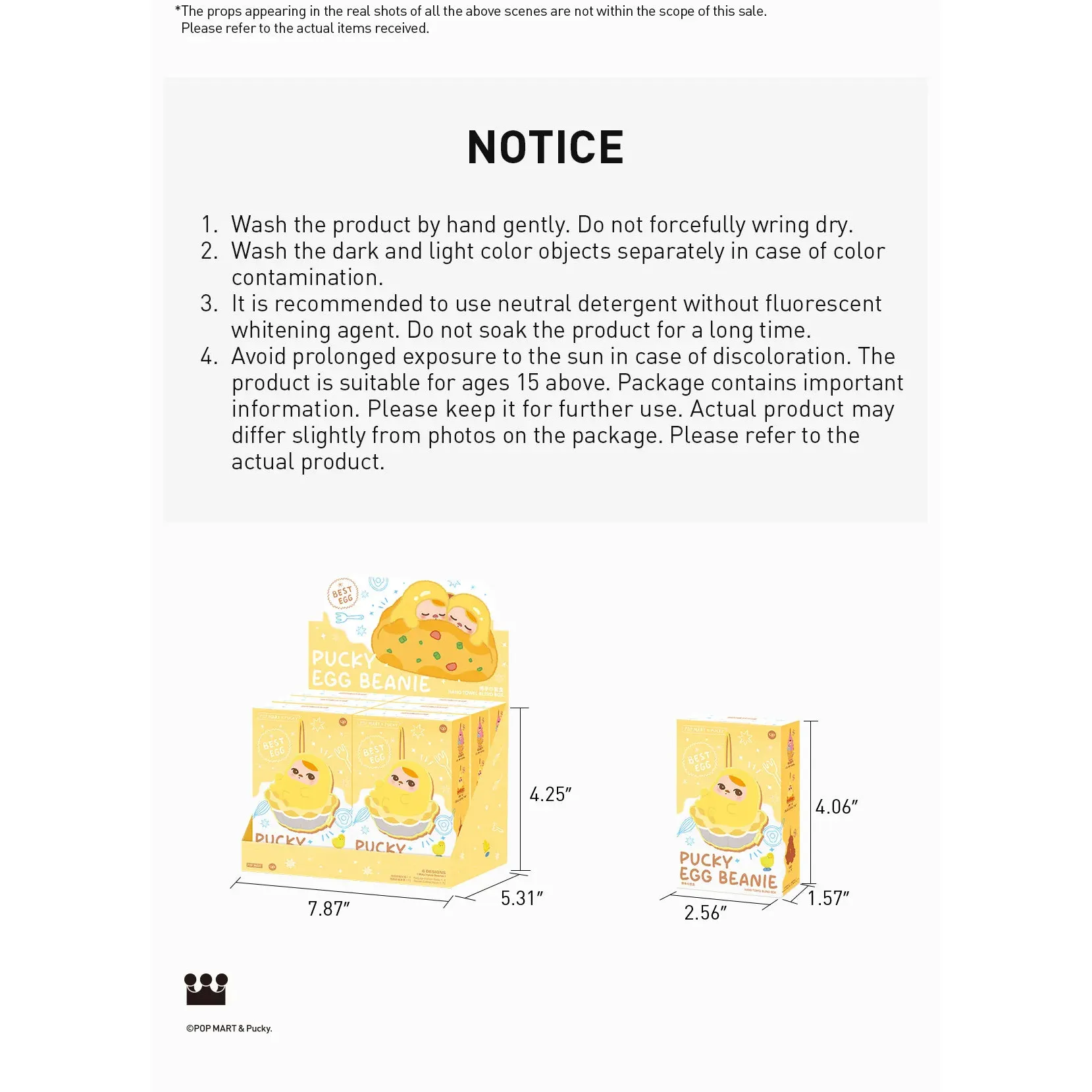 Pop Mart PUCKY Egg Beanie Series-Hand Towel Blind Box - Image 3