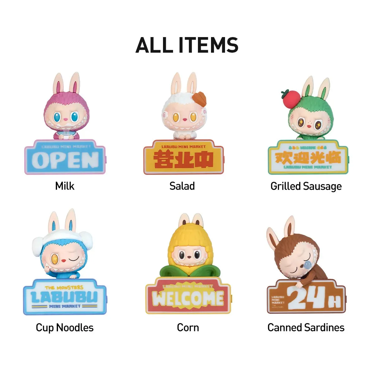 Pop Mart The Monsters Labubu Wacky Mart Series-Fridge Magnet Blind Box - Image 2