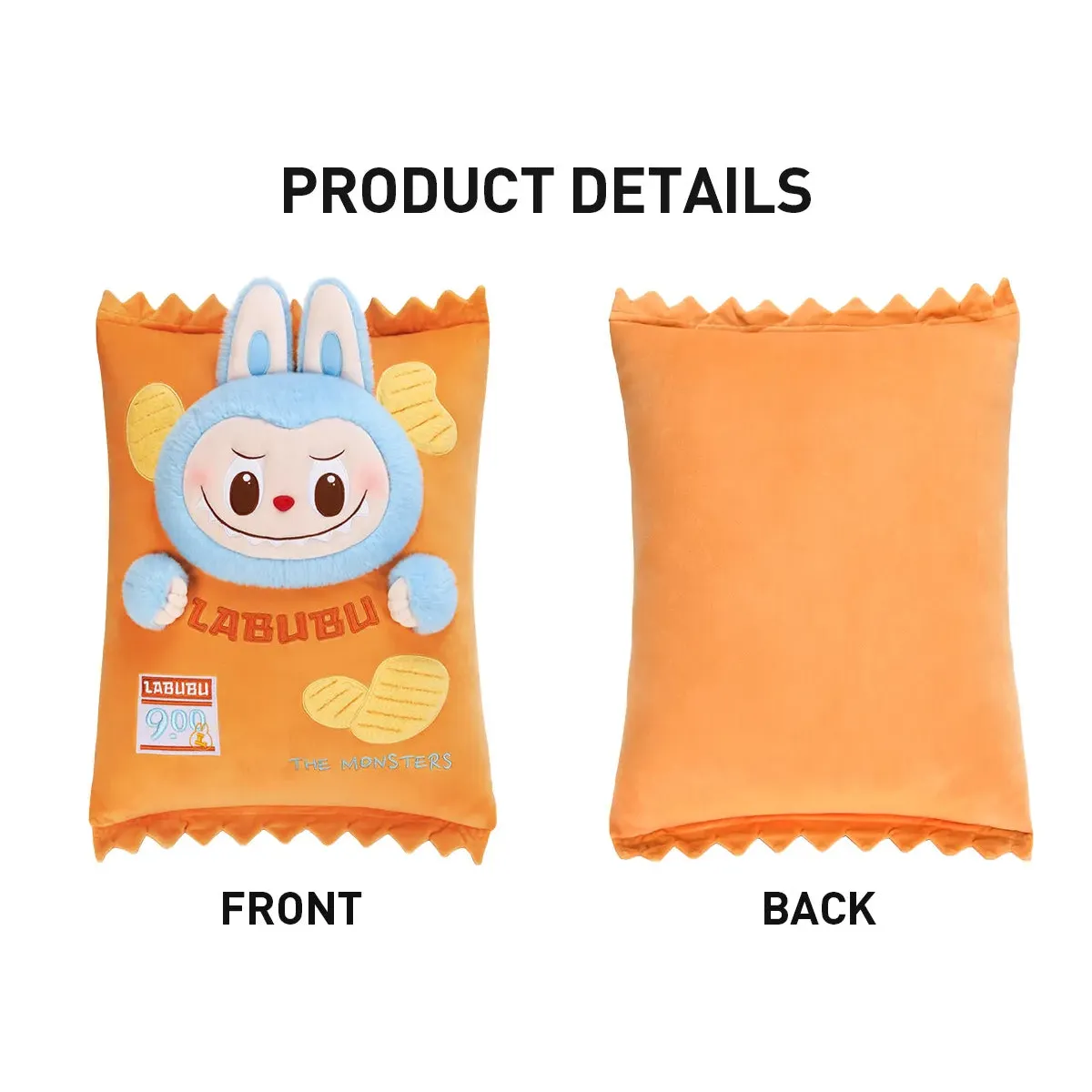 Pop Mart The Monsters Labubu Wacky Mart Series-Pillow 'Chips' - Image 2