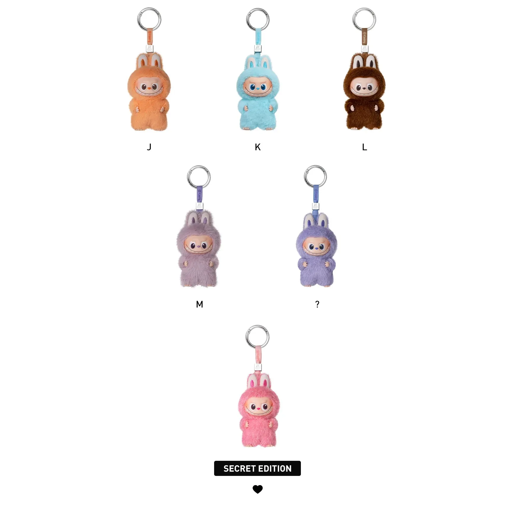 Popmart THE MONSTERS Pin for Love Series-Vinyl Plush Pendant Blind Box (A-M) x 1 - Image 6