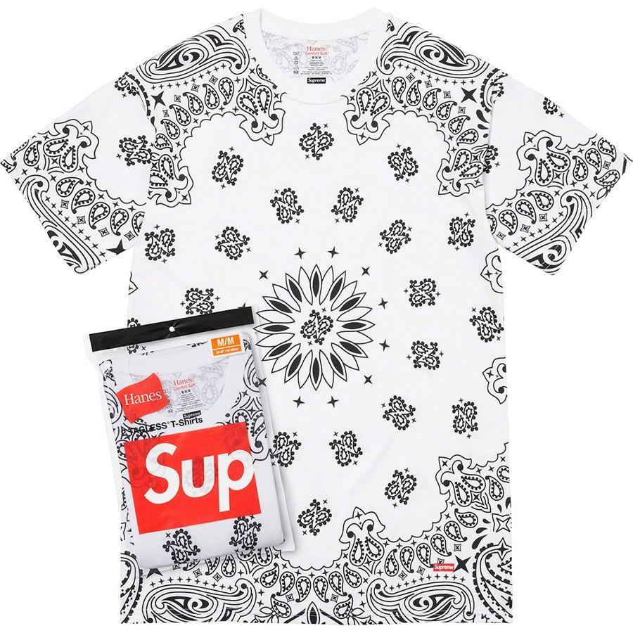 Supreme®/Hanes® Bandana Tagless Tees (2 Pack) White