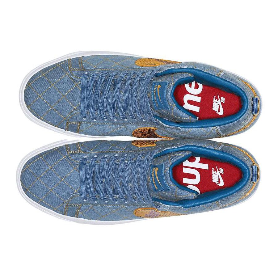 Supreme® x Zoom Blazer Mid QS SB 'Denim' - Image 3