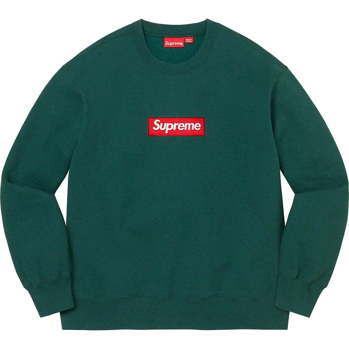 Supreme FW22 Box Logo Crewneck 'Pine Green' - Image 2