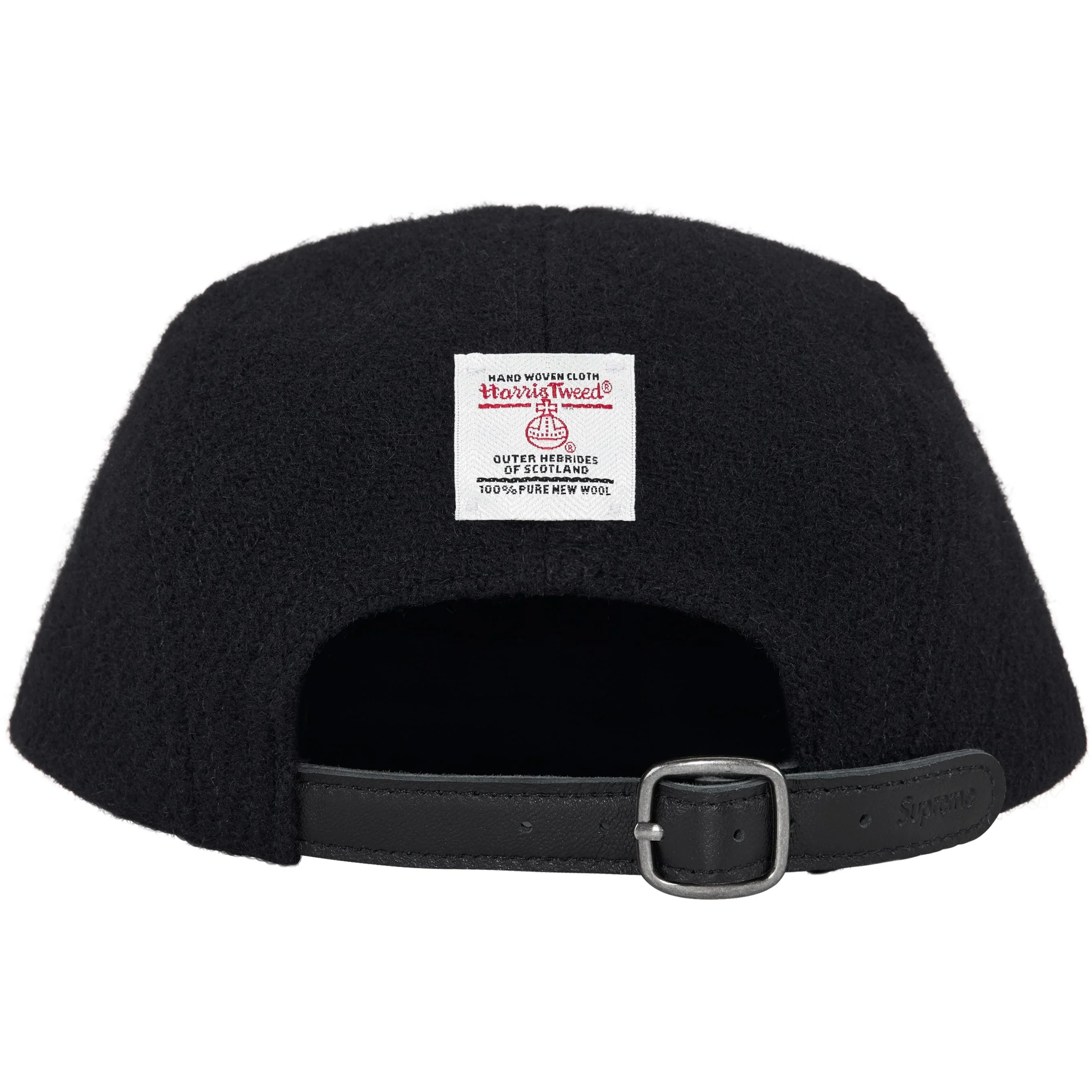Supreme Harris Tweed Camp Cap 'Black' - Image 2