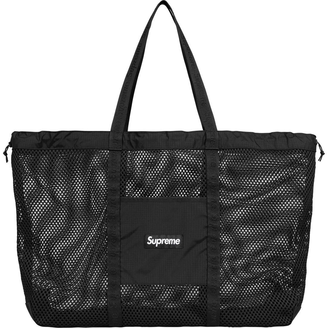 Supreme Mesh Tote Bag (Black) - Image 2