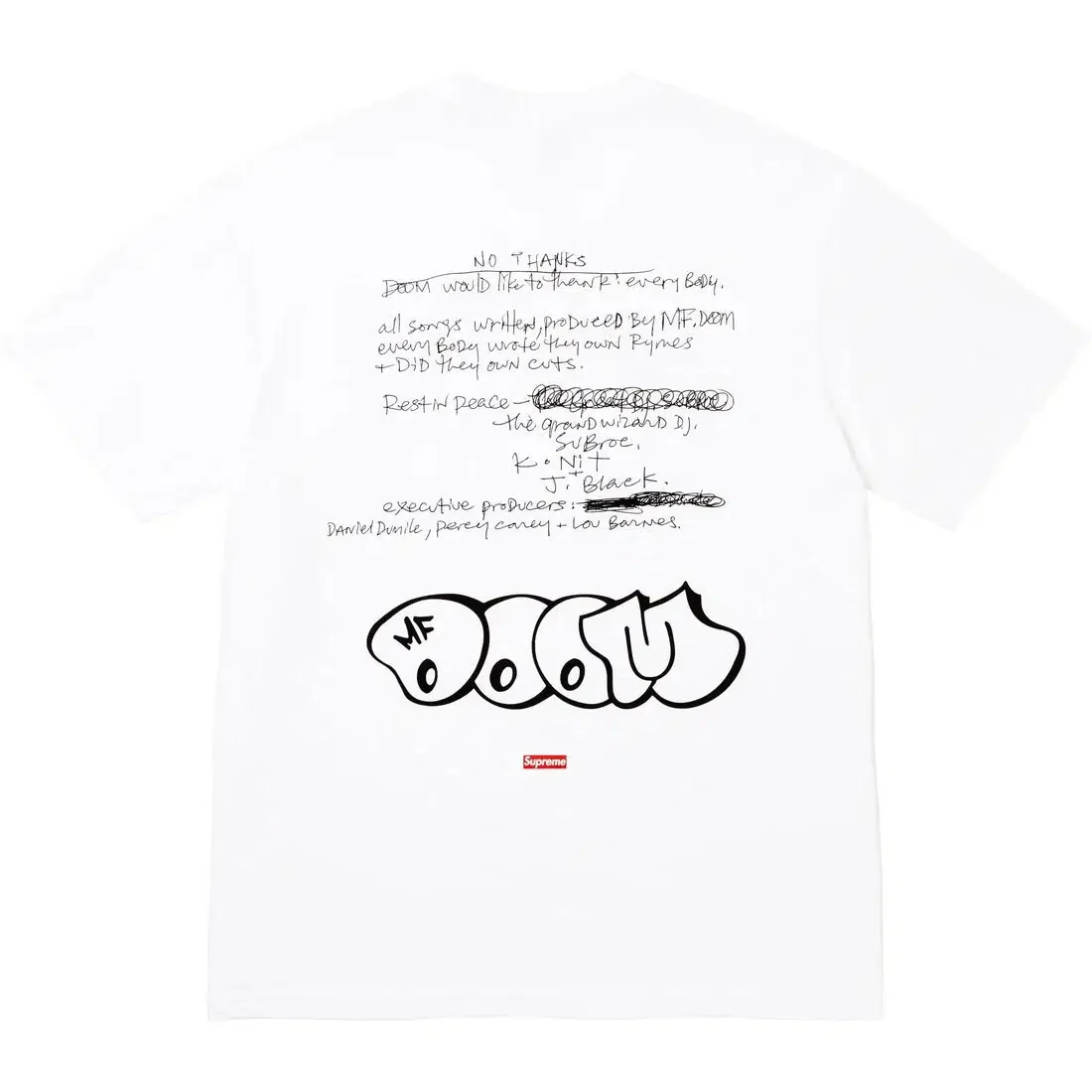 Supreme MF Doom Tee (White) - Image 2