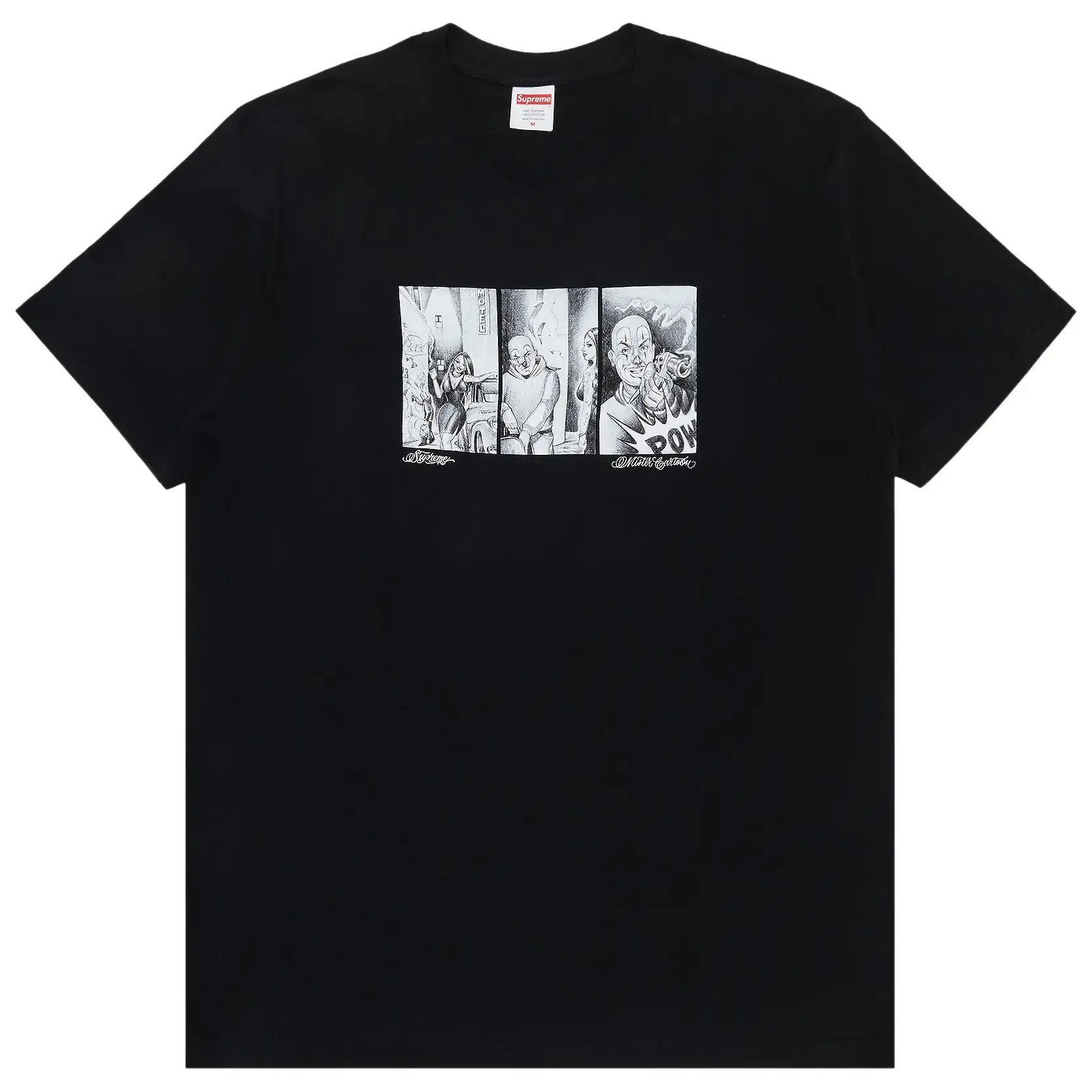 Supreme Mister Cartoon Pow T-Shirt 'Black'