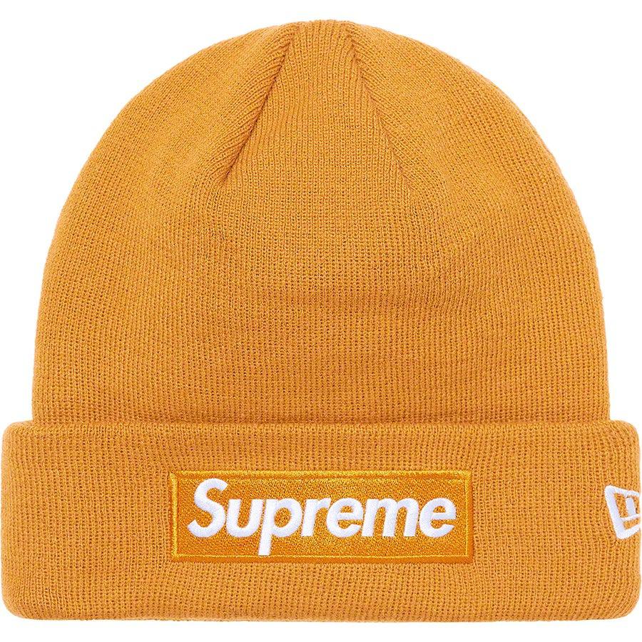 Supreme New Era® Box Logo Beanie (Light Mustard)