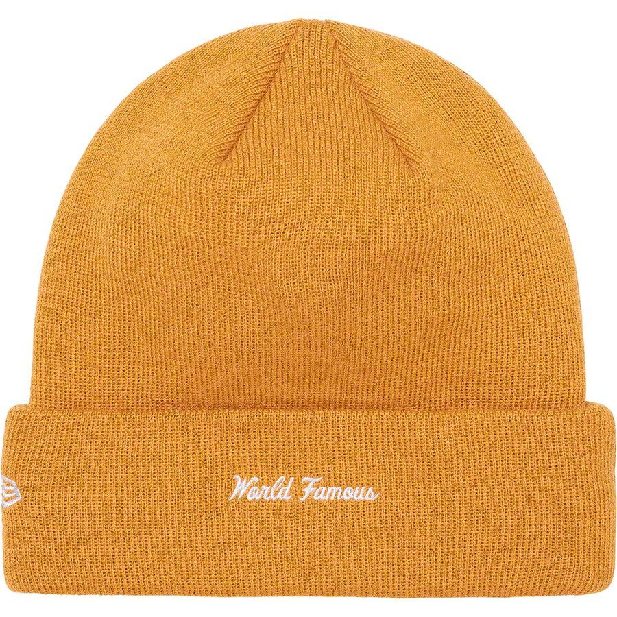 Supreme New Era® Box Logo Beanie (Light Mustard) - Image 2