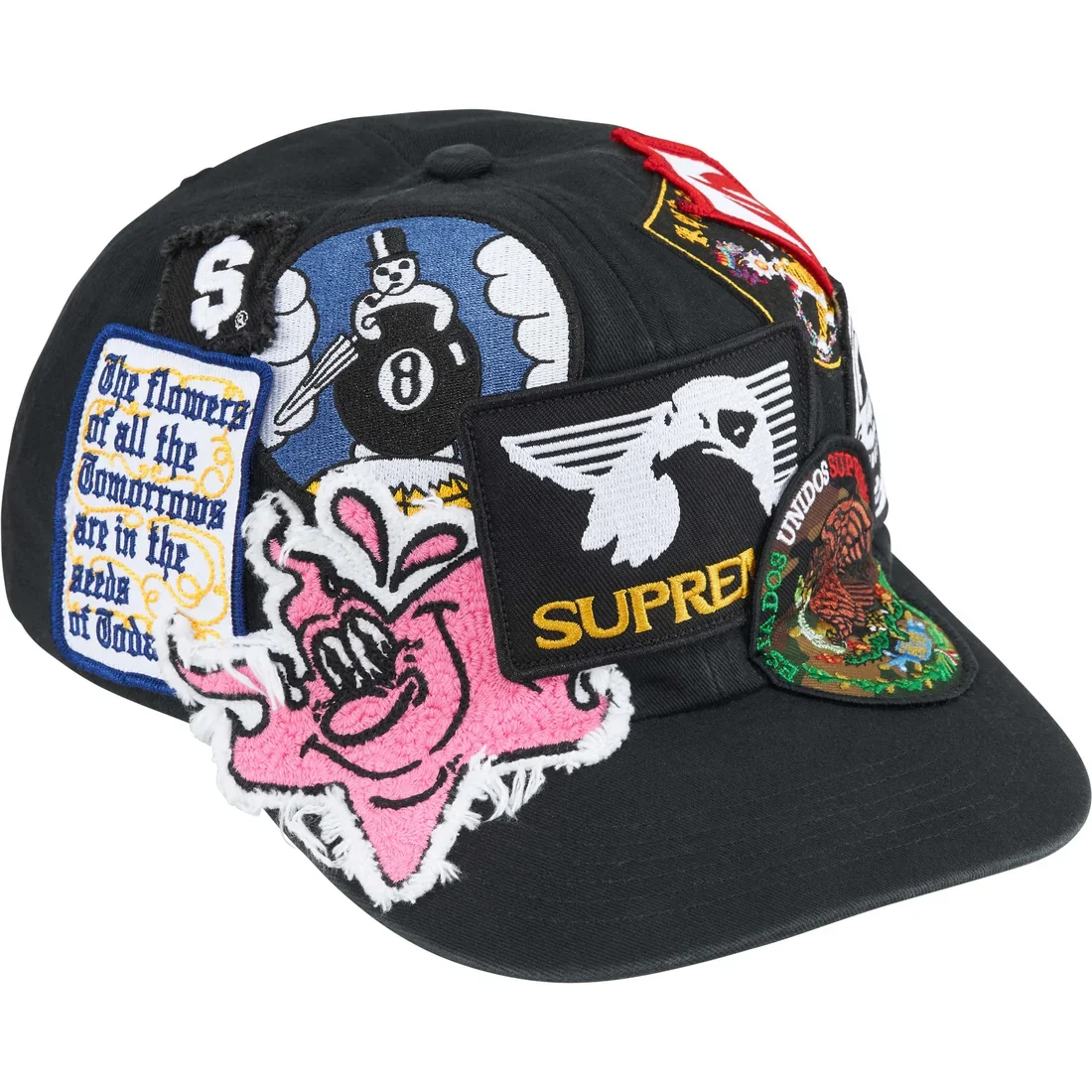 Supreme Patches 6-Panel (Black) - Image 3