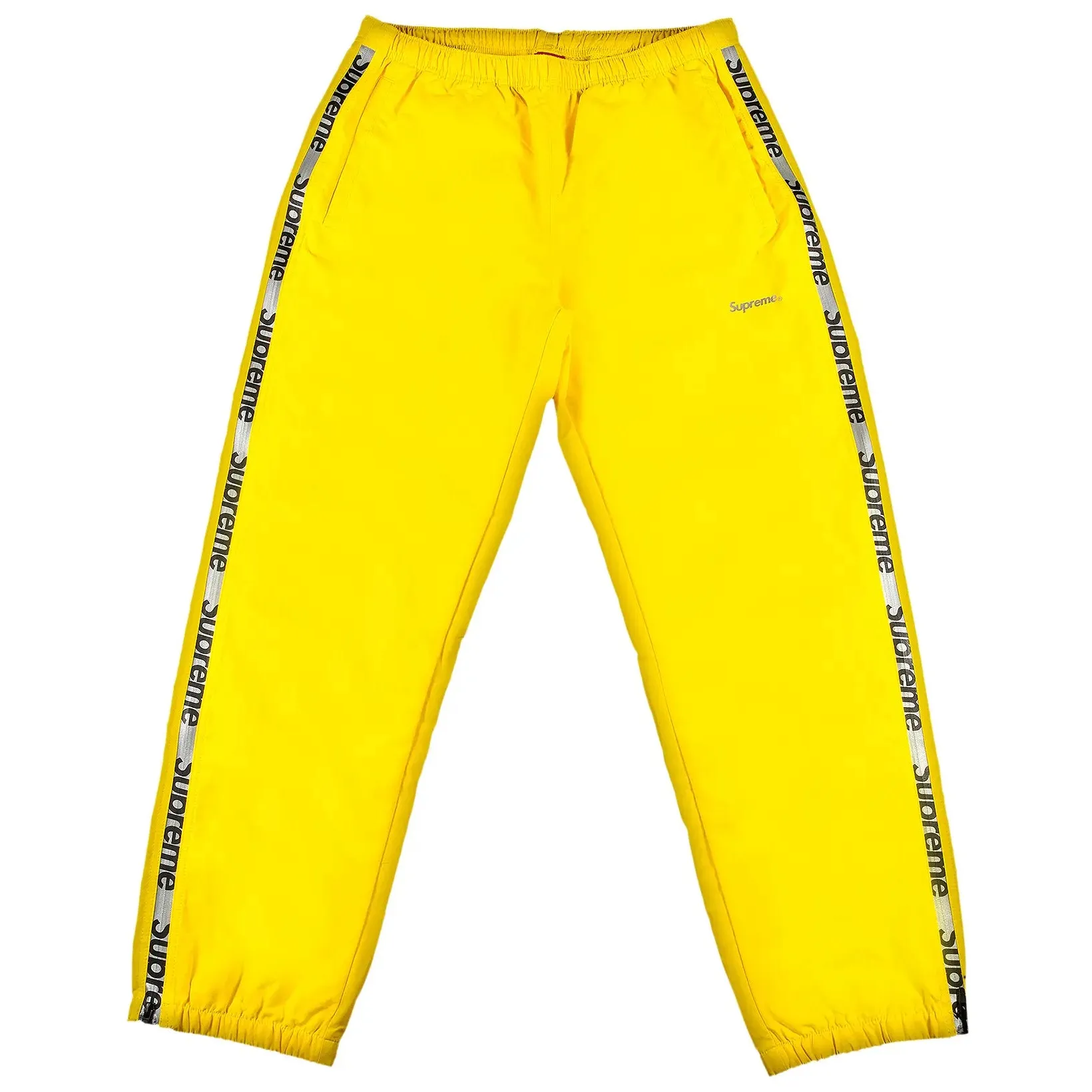 Supreme Reflective Zip Track Pant 'Yellow'