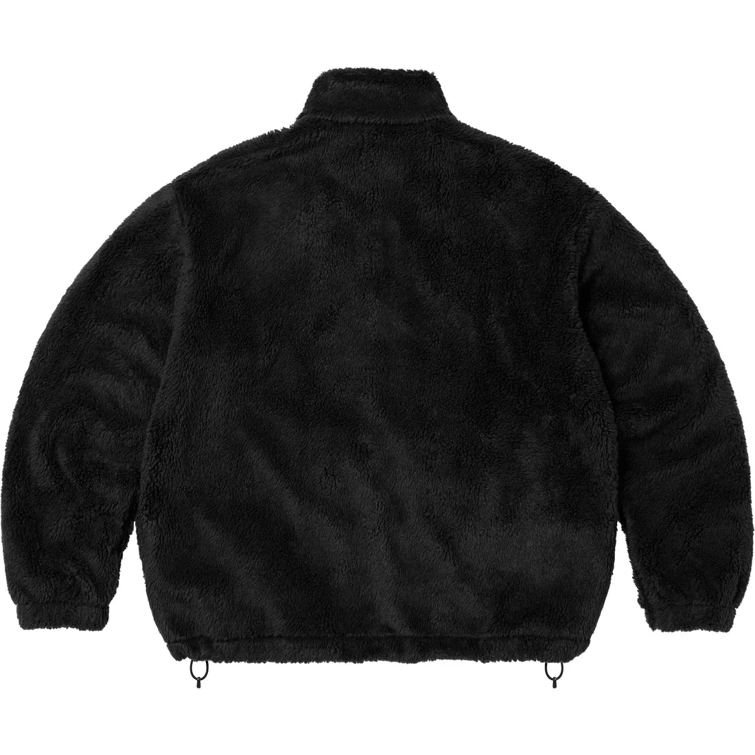 Supreme Shoulder Logo Fleece Jacket (Black) - Image 2
