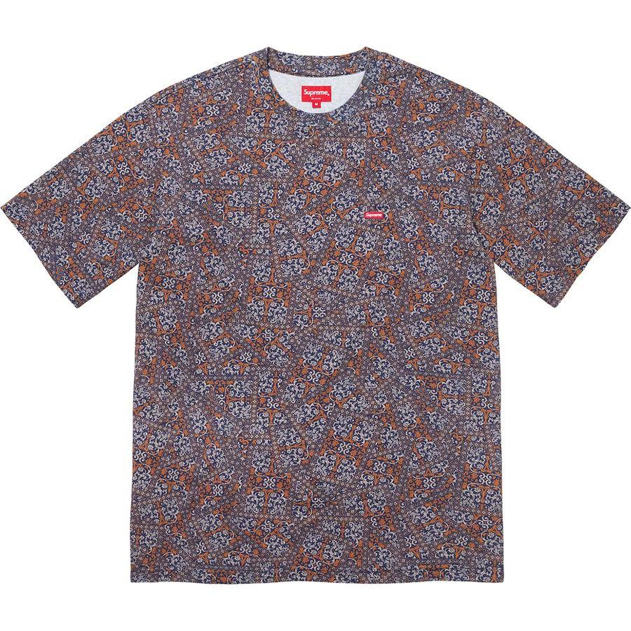 Supreme Small Box Logo T-Shirt 'Navy Floral'