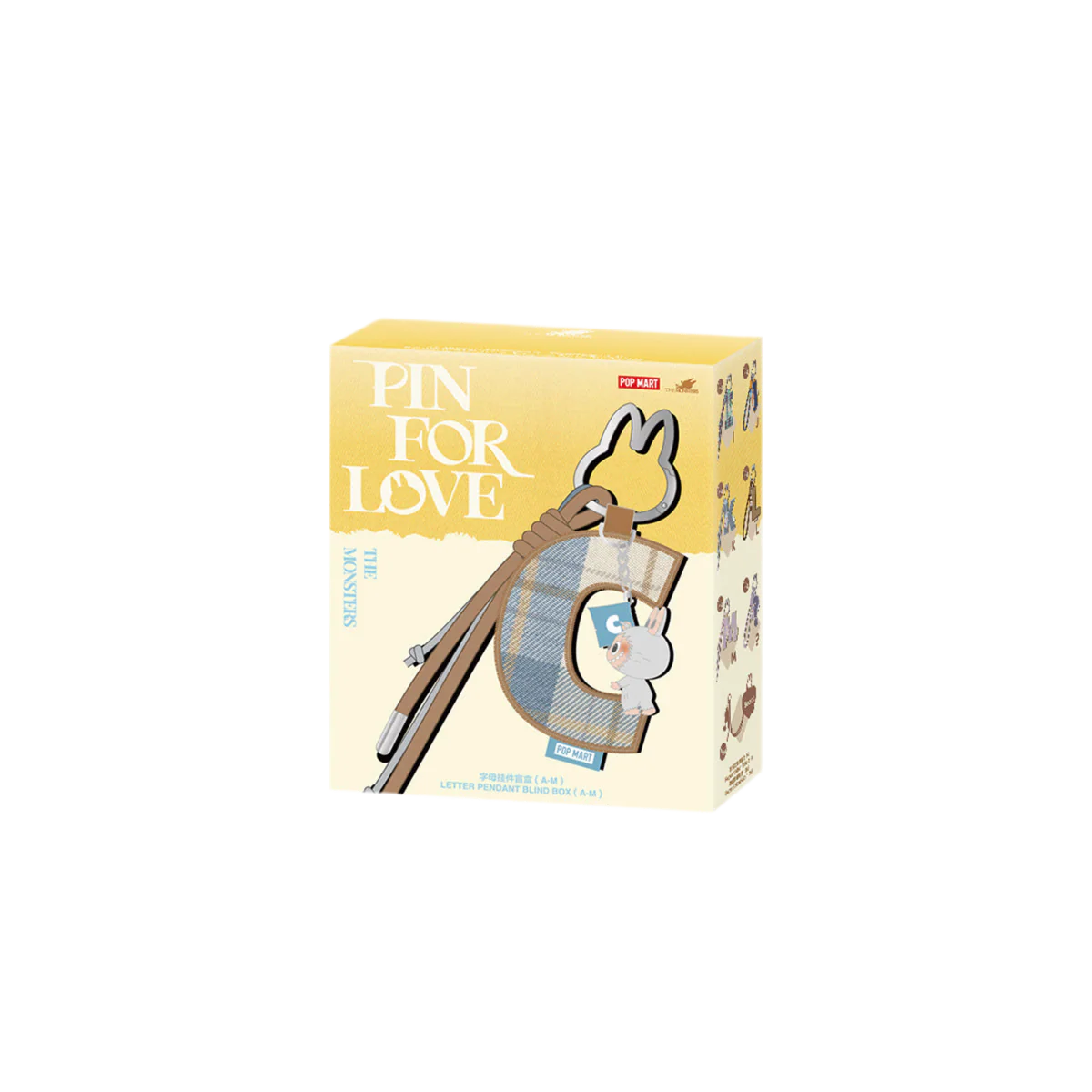 THE MONSTERS Pin for Love Series- Letter Pendant Blind Box (A-M) x 1