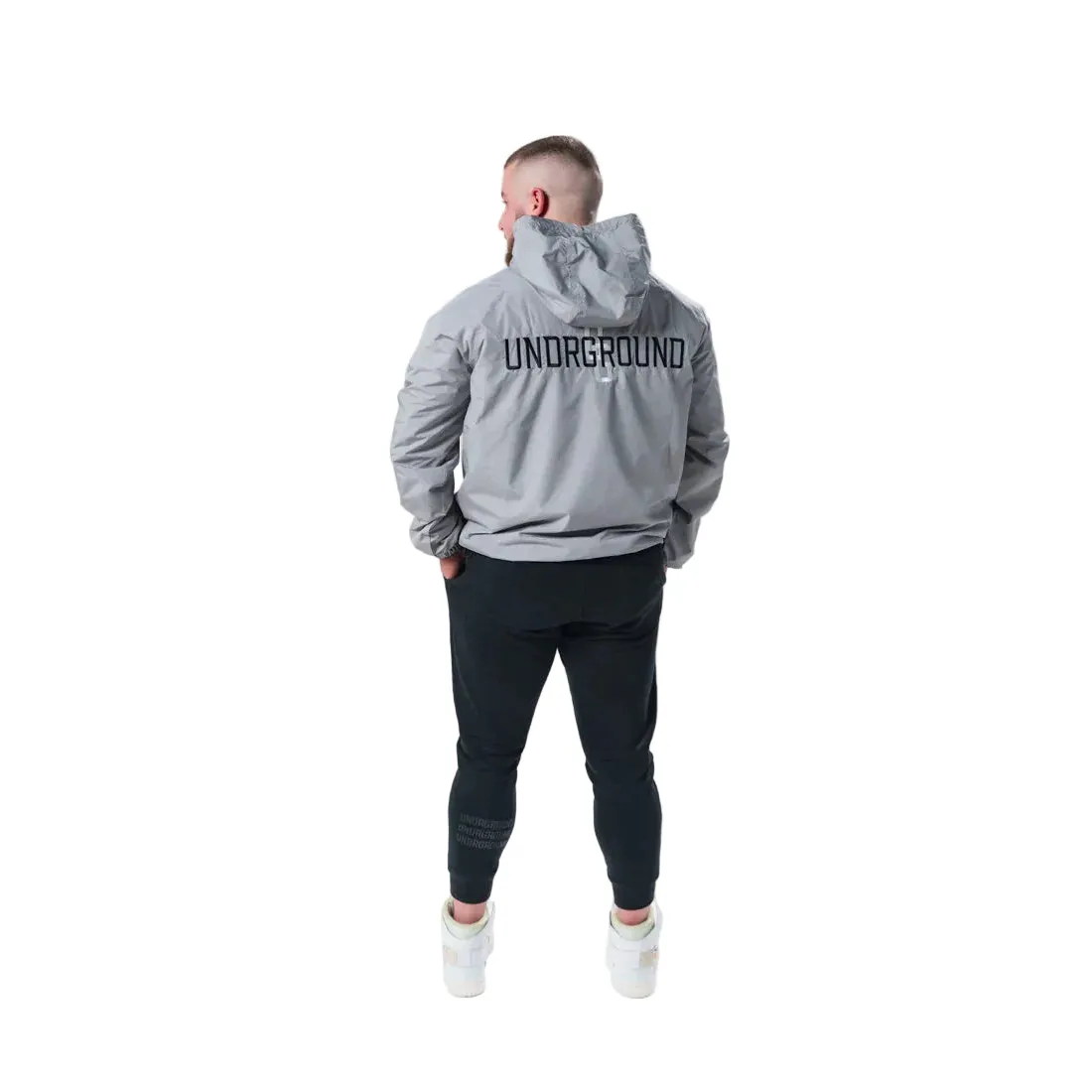 Undrground Half Zip Windbreaker 'Cadet Grey' - Image 2