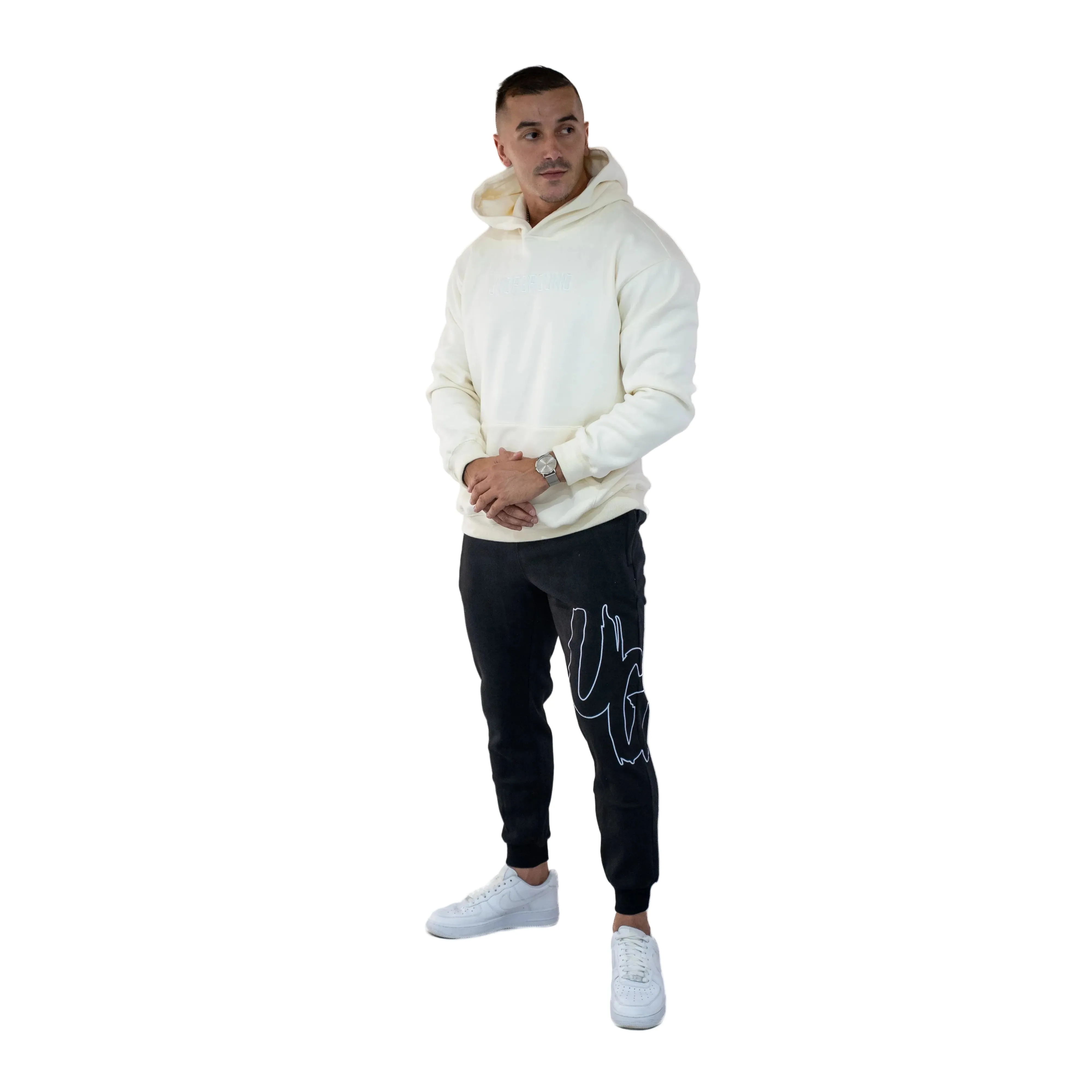 Undrground Moving In Silence Hoodie 'Cream'