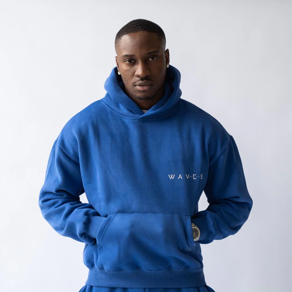 Waves Collection 001 Hoodie (Royal Blue) - Image 6